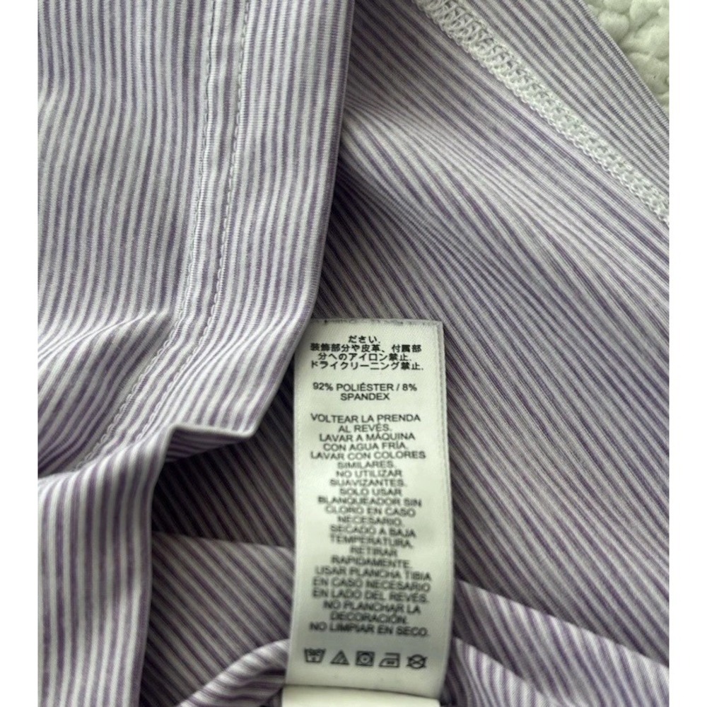 Mens Vineyard Vines Performance Polo Shirt Purple Stripe Short Sleeve Size L - Picture 12 of 14